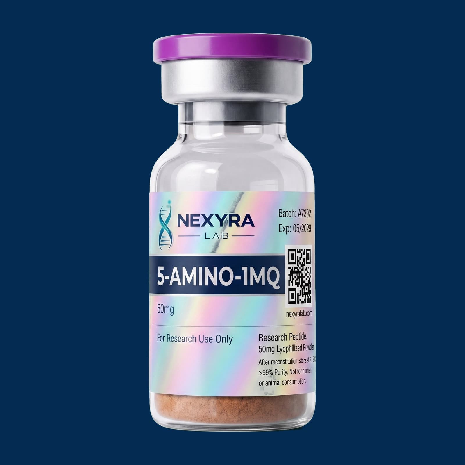 5-Amino-1MQ β Nexyra Lab research vial