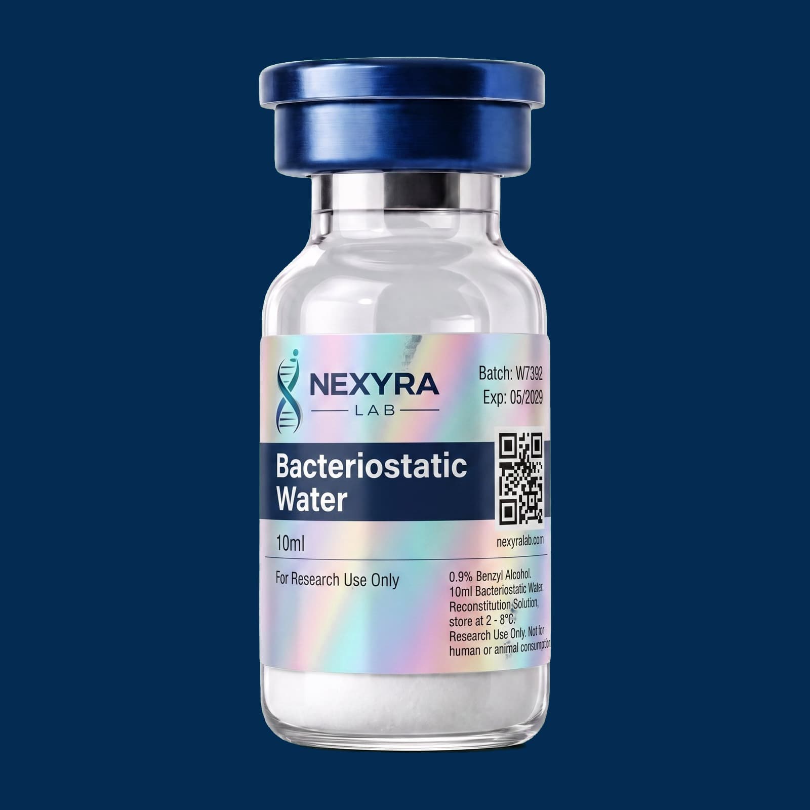 Bacteriostatic Water (BAC Water) β Nexyra Lab research vial