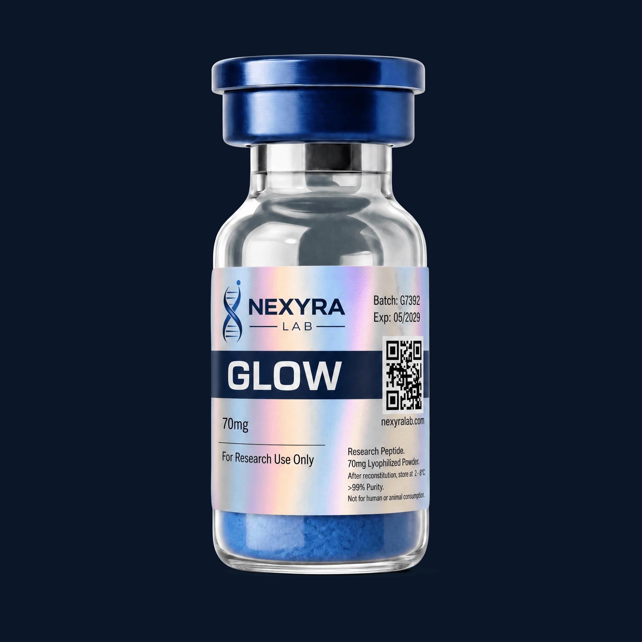 GLOW 70mg — Nexyra Lab research vial
