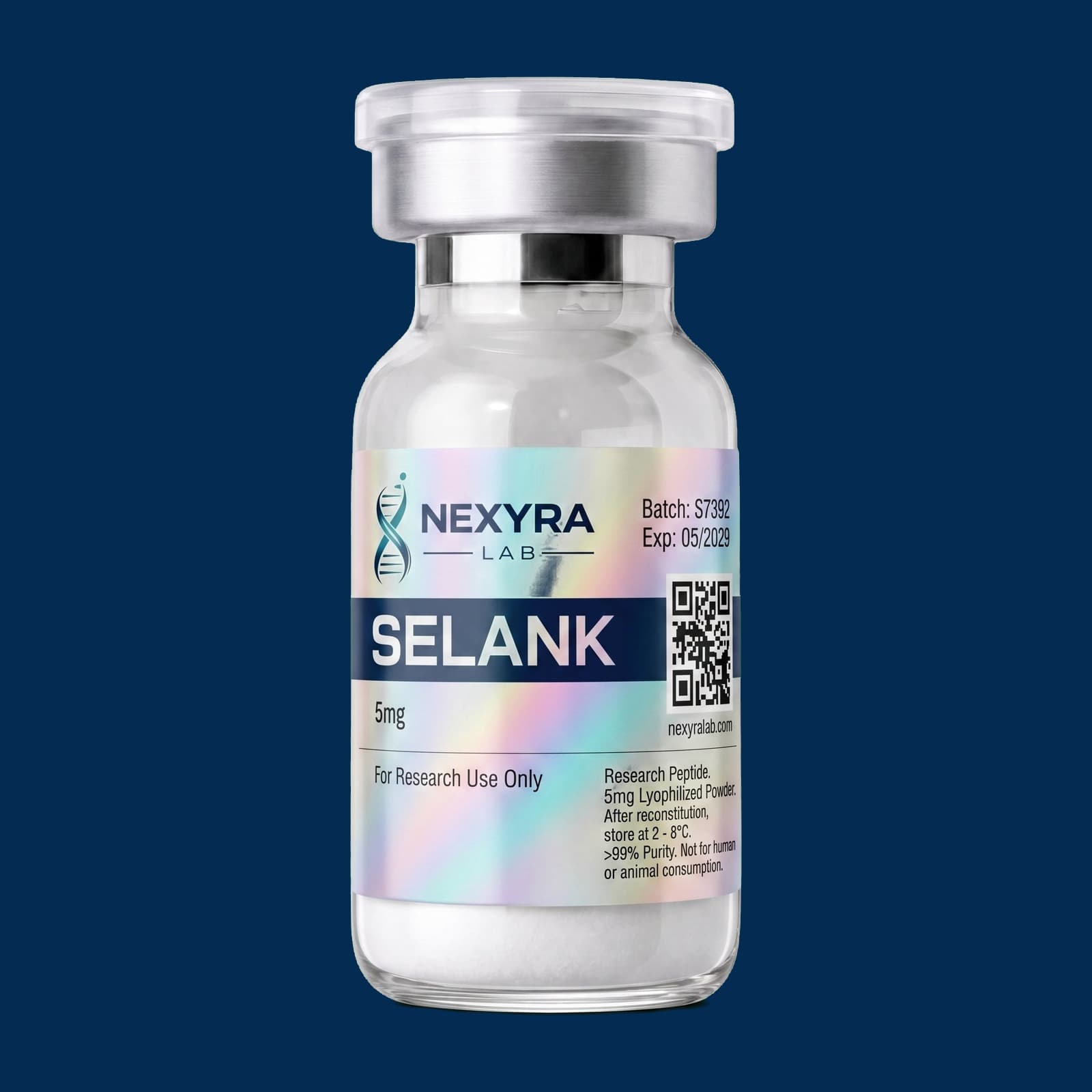 Selank β Nexyra Lab research vial