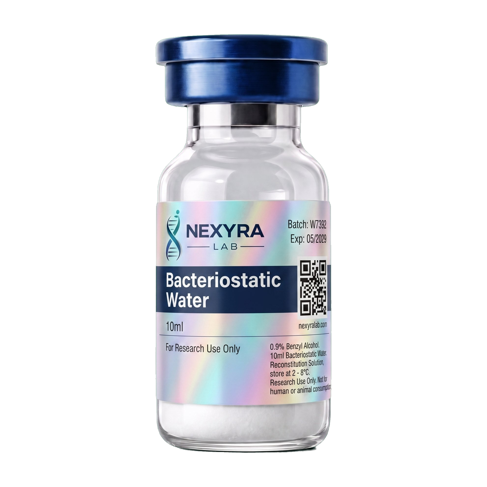 BAC Water research vial