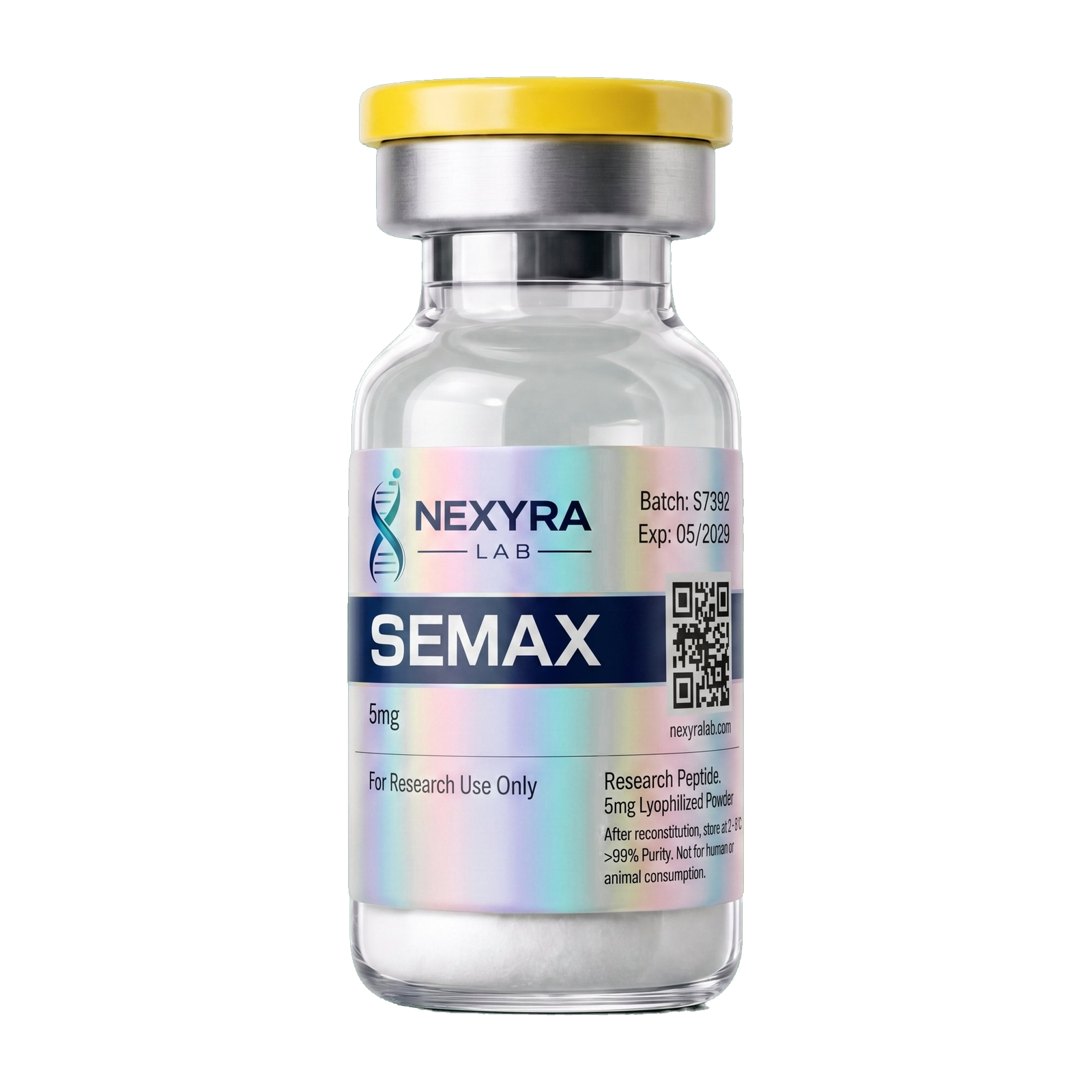 Semax research vial